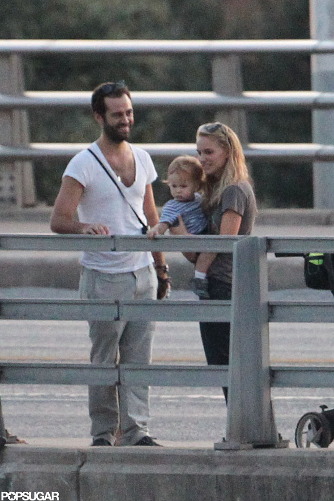 Natalie Portman and Benjamin Millepied checked out bats with Aleph in Texas. Natalie Portman and Benjamin Millepied checked out bats with Aleph in Texas.