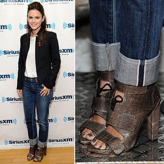 Rachel Bilson Wearing Jeans and a Blazer | October 2012