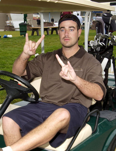 Carson Daly drove his cart around the Project ALS Spring benefit in La Jolla, CA, in May 2002.
Carson Daly drove his cart around the Project ALS Spring benefit in La Jolla, CA, in May 2002.