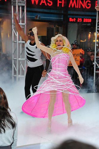 Meredith Vieira performed as Lady Gaga on Today in NYC in 2010.
Meredith Vieira performed as Lady Gaga on Today in NYC in 2010.