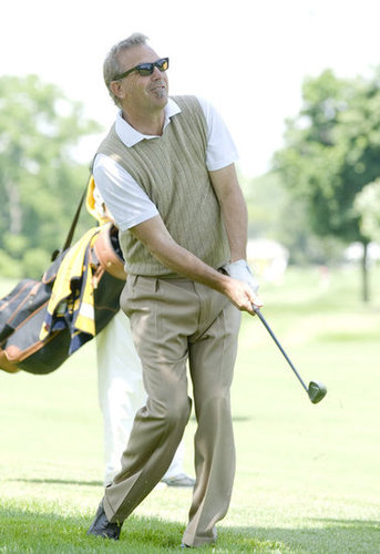 Kevin Costner showed off his skills during a charity round in Canada in July 2009.
Kevin Costner showed off his skills during a charity round in Canada in July 2009.