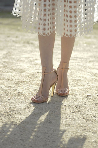 A soft pair of pastel heels were the perfect complement to a delicate sheer skirt.
A soft pair of pastel heels were the perfect complement to a delicate sheer skirt.