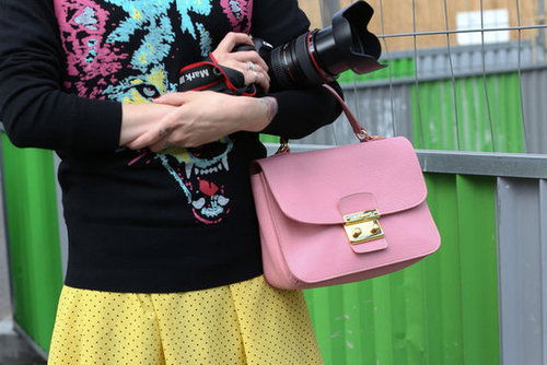 A pastel Miu Miu bag was quite literally the sweetest finish.
A pastel Miu Miu bag was quite literally the sweetest finish.