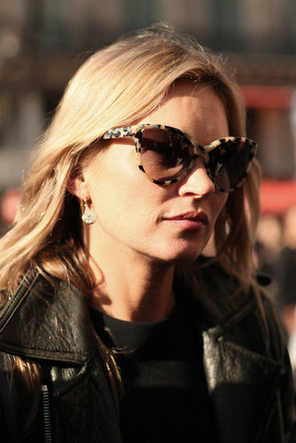 Kate Moss completed her look — how else? — with the perfect pair of cat-eye sunglasses.
Kate Moss completed her look — how else? — with the perfect pair of cat-eye sunglasses.