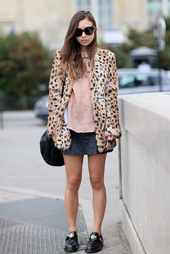 A flash of leopard print and a pair of brogues gave Rumi Neely cool-girl edge.
A flash of leopard print and a pair of brogues gave Rumi Neely cool-girl edge.