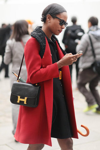 A classic Hermes bag was the luxe finish on this ladylike look.
A classic Hermes bag was the luxe finish on this ladylike look.