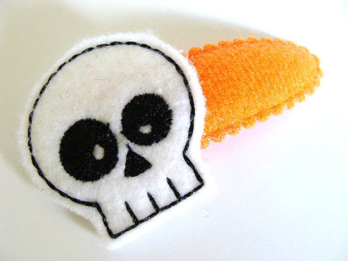 Skull Hair Clippie Skull Hair Clippie