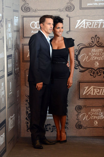 Halle Berry and Olivier Martinez smiled for the cameras. Halle Berry and Olivier Martinez smiled for the cameras.