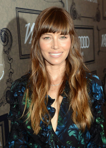 Jessica Biel wore her hair down for the occasion.
Jessica Biel wore her hair down for the occasion.