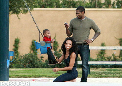 Usher took cell phone pictures of a smiley Usher V while visiting a Los Angeles park in 2008.
Usher took cell phone pictures of a smiley Usher V while visiting a Los Angeles park in 2008.