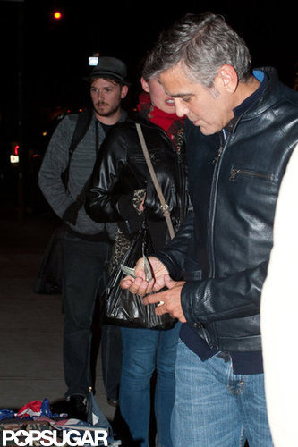 George Clooney and Stacy Keibler Hit NYC and Do Dinner With Bill George Clooney and Stacy Keibler Hit NYC and Do Dinner With Bill
