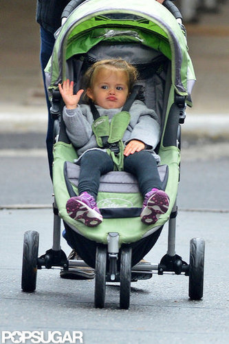 Stella Damon enjoyed her city stroll.
Stella Damon enjoyed her city stroll.