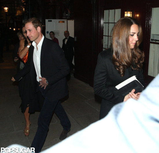 Prince William and Kate Middleton had a night out in London with friends. Prince William and Kate Middleton had a night out in London with friends.