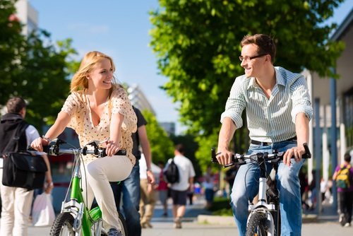 biking together biking together