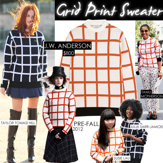 Grid-Print Sweater Trend Fall 2012 | J.W. Anderson Grid-Print Sweater Trend Fall 2012 | J.W. Anderson