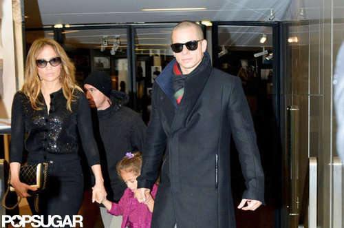 Jennifer Lopez and Casper Smart held Emme Anthony's hands while shopping in Paris.
Jennifer Lopez and Casper Smart held Emme Anthony's hands while shopping in Paris.