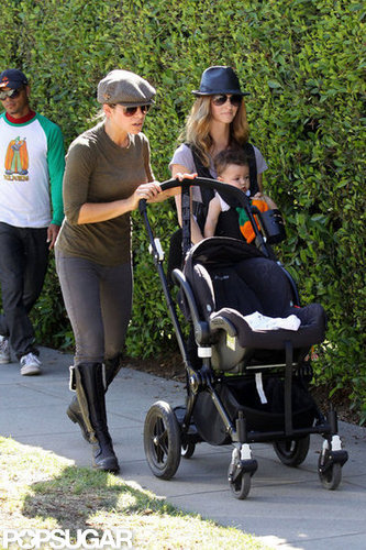 In LA, Jillian Michaels and Heidi Rhoades took their kids to visit Mr. Bones Pumpkin Patch.
In LA, Jillian Michaels and Heidi Rhoades took their kids to visit Mr. Bones Pumpkin Patch.