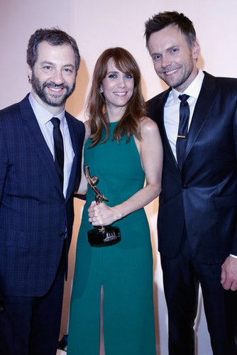 Judd Apatow, Kristen Wiig and Joel Mchale posed for photos at the Elle Women in Hollywood Awards in LA.
Judd Apatow, Kristen Wiig and Joel Mchale posed for photos at the Elle Women in Hollywood Awards in LA.
