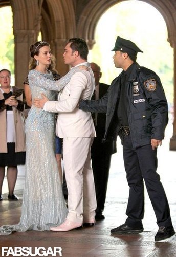 Spotted: Blair Waldorf Is a Blushing Bride — Take Two — in Elie Saab Spotted: Blair Waldorf Is a Blushing Bride — Take Two — in Elie Saab
