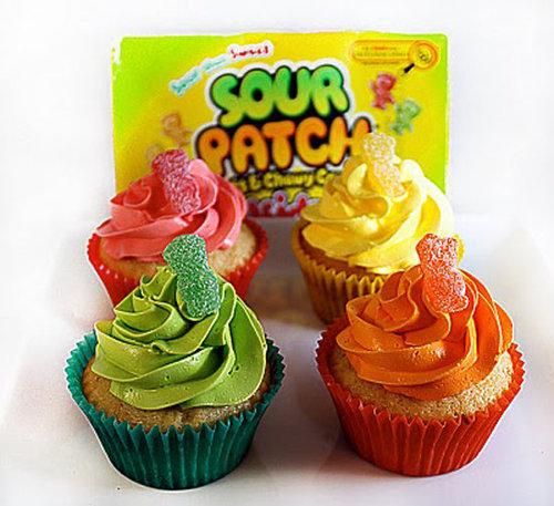 Sour Patch Kids Cupcakes Sour Patch Kids Cupcakes