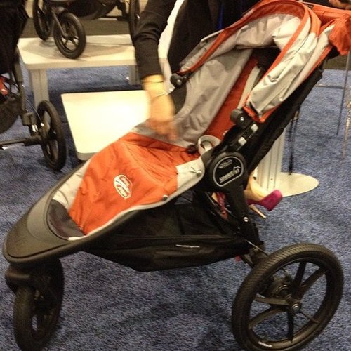 The Baby Jogger Summit X3 improves upon the company's popular jogging strollers. Wider and taller than its predecessor, the stroller features more headroom for older tots. It also has a remote swivel wheel lock so mom doesn't have to get on her hands and knees to lock it into jogging mode. The stroller should be available this Spring.
The Baby Jogger Summit X3 improves upon the company's popular jogging strollers. Wider and taller than its predecessor, the stroller features more headroom for older tots. It also has a remote swivel wheel lock so mom doesn't have to get on her hands and knees to lock it into jogging mode. The stroller should be available this Spring.