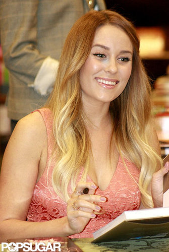 Lauren Conrad wore her blond locks down.
Lauren Conrad wore her blond locks down.