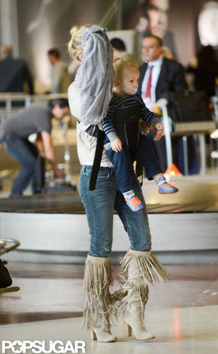 Kate Hudson Lands in Paris With Her Boys Ryder and Bingham Kate Hudson Lands in Paris With Her Boys Ryder and Bingham