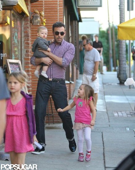 Back in October, dad Ben toted little Sam on a family shopping expedition in LA's Brentwood neighborhood. Sam was especially stylin' in his gray hoodie and shorts!
Back in October, dad Ben toted little Sam on a family shopping expedition in LA's Brentwood neighborhood. Sam was especially stylin' in his gray hoodie and shorts!