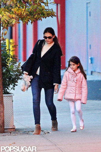 Katie Holmes and Suri Cruise stepped out in NYC.
Katie Holmes and Suri Cruise stepped out in NYC.