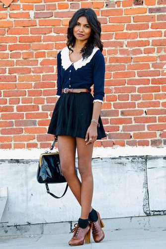 Take the ladylike route with a collared blouse and a full skirt — note: this looks even sweeter with her socks and heels.
Source: Lookbook.nu
Take the ladylike route with a collared blouse and a full skirt — note: this looks even sweeter with her socks and heels.
Source: Lookbook.nu