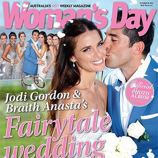 Jodi Gordon and Braith Anasta Wedding Pictures in Woman's Day Magazine
