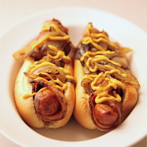 Bacon-Wrapped Hot Dogs Bacon-Wrapped Hot Dogs