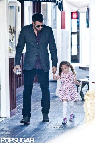 Ben Affleck and Seraphina Affleck walked hand in hand at Brentwood Country Mart.
Ben Affleck and Seraphina Affleck walked hand in hand at Brentwood Country Mart.