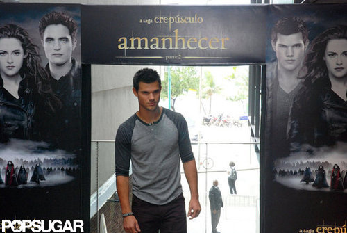 Taylor Lautner made an appearance in Brazil.
Taylor Lautner made an appearance in Brazil.