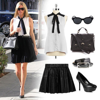 Nicky Hilton's Black and White Outfit | October 2012