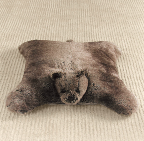 For Newborns: Faux-Fur Floor Pillow For Newborns: Faux-Fur Floor Pillow