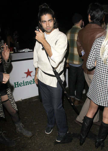Adrian Grenier dressed up at the Hollywood Forever Cemetery.
Adrian Grenier dressed up at the Hollywood Forever Cemetery.