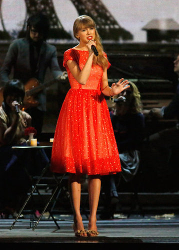 Taylor Swift appeared on stage at the Country Music Association Awards in Nashville.
Taylor Swift appeared on stage at the Country Music Association Awards in Nashville.