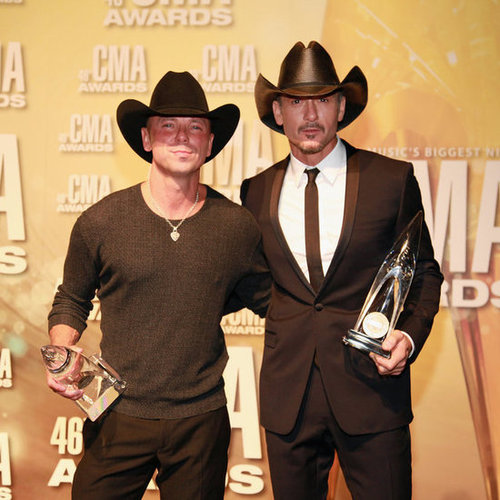 Kenny Chesney and Tim McGraw were in Nashville for the Country Music Association Awards.
Kenny Chesney and Tim McGraw were in Nashville for the Country Music Association Awards.