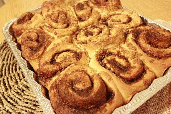 Gooey and warm cinnamon rolls