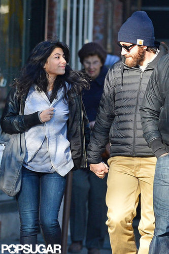 Jake Gyllenhaal held hands with a female friend in NYC.
Jake Gyllenhaal held hands with a female friend in NYC.