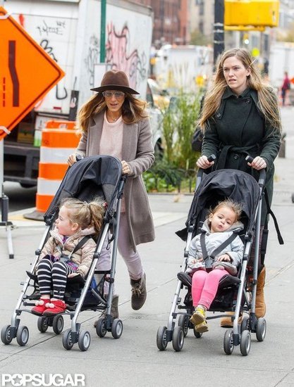 Tabitha Broderick and Loretta Broderick joined Sarah Jessica Parker and their nanny for a walk.
Tabitha Broderick and Loretta Broderick joined Sarah Jessica Parker and their nanny for a walk.