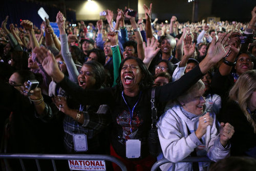 President Obama Wins! See Pictures of His Celebratory Event in Chicago President Obama Wins! See Pictures of His Celebratory Event in Chicago