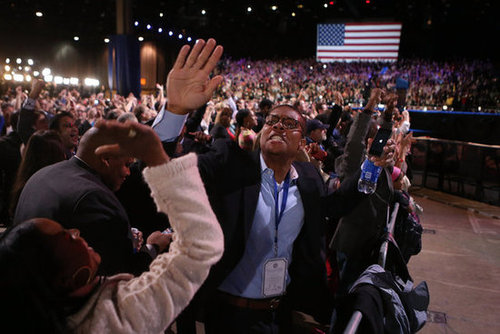 President Obama Wins! See Pictures of His Celebratory Event in Chicago President Obama Wins! See Pictures of His Celebratory Event in Chicago