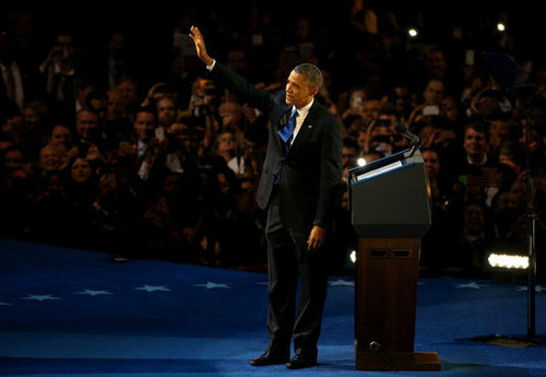 President Obama Wins! See Pictures of His Celebratory Event in Chicago President Obama Wins! See Pictures of His Celebratory Event in Chicago