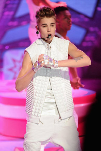 Justin Bieber was onstage at the Victoria's Secret Fashion Show.
Justin Bieber was onstage at the Victoria's Secret Fashion Show.