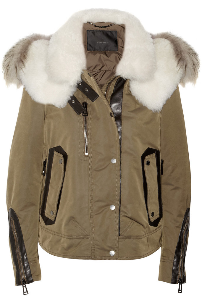 I'm all for a ladylike coat, but every once in a while it's fun to get a little rugged. I'm imagining myself wearing this Belstaff Padded Shell and Shearling Coat ($3,995) and instantly being transported to Aspen. By the way, can someone hook me up with a pair of skis? And a plane ticket?
— Britt Stephens, assistant editor
I'm all for a ladylike coat, but every once in a while it's fun to get a little rugged. I'm imagining myself wearing this Belstaff Padded Shell and Shearling Coat ($3,995) and instantly being transported to Aspen. By the way, can someone hook me up with a pair of skis? And a plane ticket?
— Britt Stephens, assistant editor