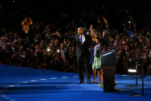 President Obama Wins! See Pictures of His Celebratory Event in Chicago President Obama Wins! See Pictures of His Celebratory Event in Chicago