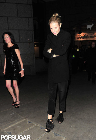 Gwyneth Paltrow wore all black to celebrate the opening of Gambit in London.
Gwyneth Paltrow wore all black to celebrate the opening of Gambit in London.