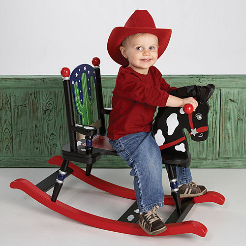 Posh Tots Little Cowboy Rocking Horse Posh Tots Little Cowboy Rocking Horse